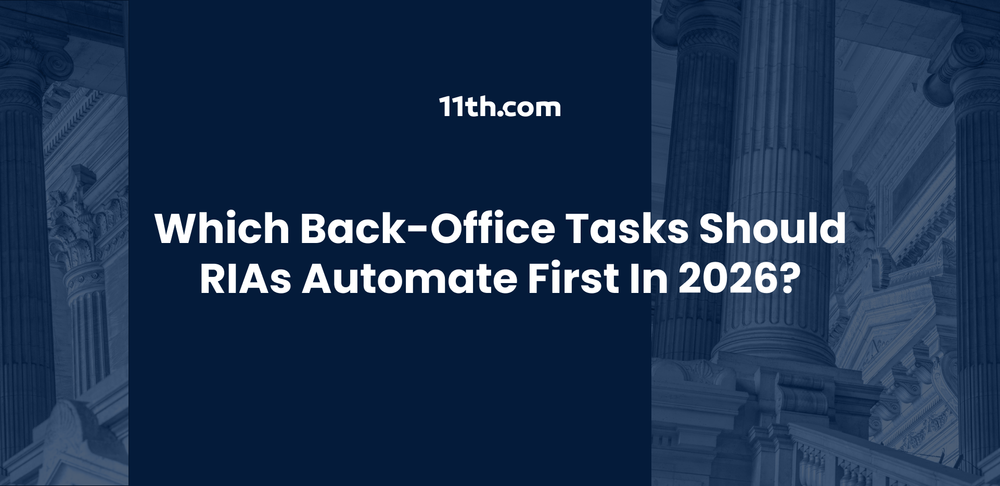 Which Back-Office Tasks Should RIAs Automate First in 2026?